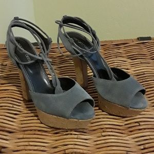 Sergio Rossi cork platform